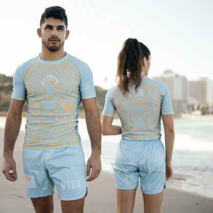 GHOST Light blue Rash-guard collection